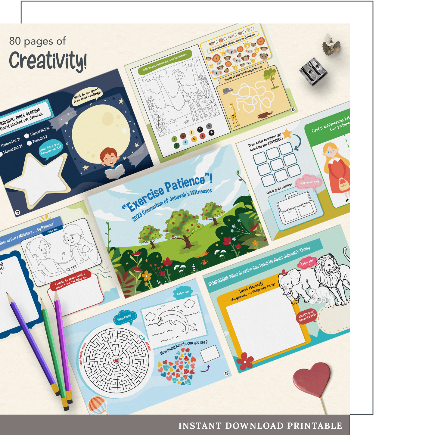 Exercise Patience Kids Activity Book