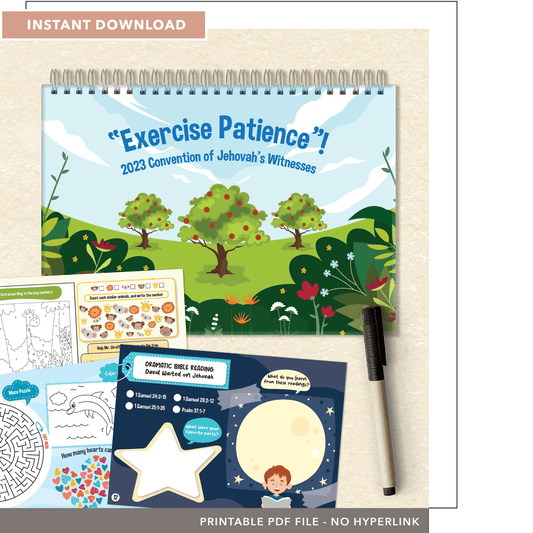 Exercise Patience Kids Activity Book